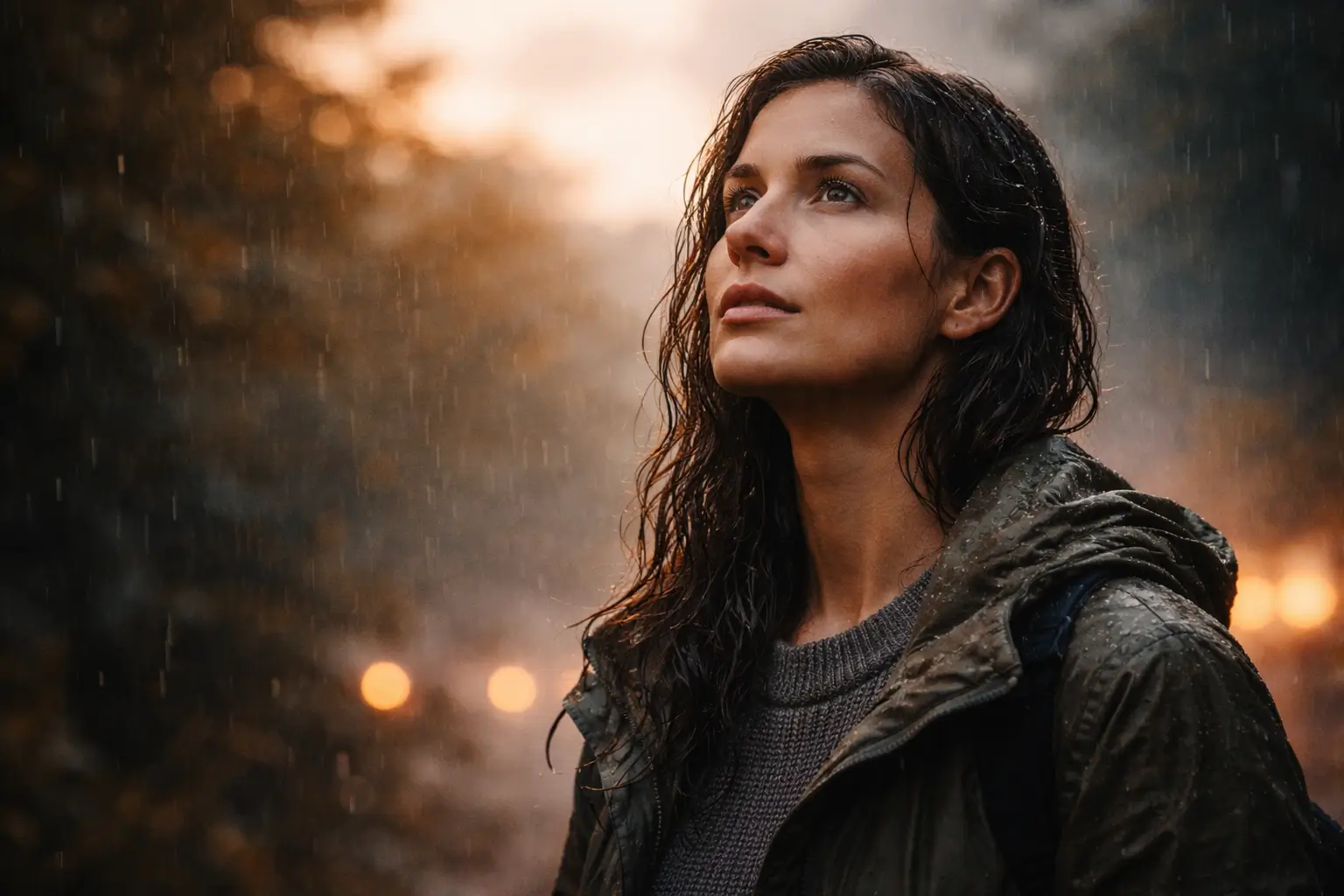Pessoa em silêncio contemplativo diante de um cenário amplo e desafiador, simbolizando resiliência emocional, força interior e a capacidade de continuar mesmo em dias difíceis.